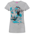 Grau - Front - Disney Damen Aladdin T-Shirt Trust Me