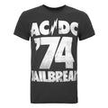 Anthrazit - Front - Amplified offizielles Herren AC-DC Comics Jailbreak T-Shirt