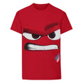 Rot - Front - Disney Official Kinder Inside Out Anger T-Shirt