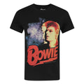 Schwarz - Front - David Bowie offizielles Herren Retro T-Shirt