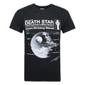 Schwarz - Front - Star Wars offizielles Herren Haynes Manual Death Star T-Shirt