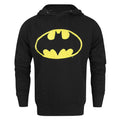 Schwarz - Front - Batman - "Speckle" Kapuzenpullover für Herren