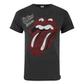 Anthrazit - Front - Amplified Herren Rolling Stones Zunge Autogramm T-Shirt