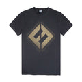 Anthrazit - Front - Amplified - "Concrete And Gold" T-Shirt für Herren