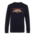 Schwarz - Front - Captain Marvel - Sweatshirt für Damen