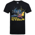 Schwarz - Front - Batman - "Built For Action" T-Shirt für Herren