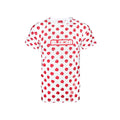 Rot-Weiß - Front - Bloc 28 - "Fist Pattern" T-Shirt für Herren
