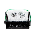 Schwarz-Weiß-Grün - Back - Friends - Kosmetik-Tasche Set - 3er-Pack