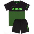 Schwarz-Grün - Front - Xbox - Schlafanzug mit Shorts für Kinder