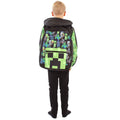 Schwarz-Grün - Side - Minecraft - Kinder Rucksack