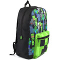 Schwarz-Grün - Pack Shot - Minecraft - Kinder Rucksack