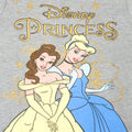 Grau meliert-Gelb-Blau - Lifestyle - Disney Princess - T-Shirt für Mädchen