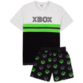 Schwarz - Front - Xbox - Schlafanzug mit Shorts für Herren