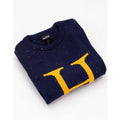 Blau - Back - Harry Potter - "Letter H" Pullover für Herren-Damen Unisex - weihnachtliches Design