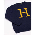 Blau - Side - Harry Potter - "Letter H" Pullover für Herren-Damen Unisex - weihnachtliches Design