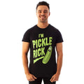 Schwarz-Grün - Back - Rick And Morty - "I’m Pickle Rick" T-Shirt für Herren kurzärmlig