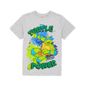 Schwarz-Grau meliert - Side - Teenage Mutant Ninja Turtles - T-Shirt für Kinder (2er-Pack)