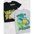 Schwarz-Grau meliert - Pack Shot - Teenage Mutant Ninja Turtles - T-Shirt für Kinder (2er-Pack)