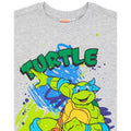 Schwarz-Grau meliert - Close up - Teenage Mutant Ninja Turtles - T-Shirt für Kinder (2er-Pack)