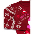 Rot - Side - Baby Shark - Pullover für Damen - weihnachtliches Design