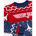 Blau-Rot - Side - Top Gun - Pullover für Herren - weihnachtliches Design