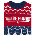 Blau-Rot - Lifestyle - Top Gun - Pullover für Herren - weihnachtliches Design