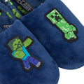 Blau-Grün - Lifestyle - Minecraft - Kinder Hausschuhe "Zombie Vs Creeper"