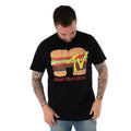 Schwarz - Side - MTV - T-Shirt für Herren  kurzärmlig