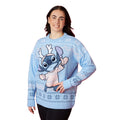 Blau - Side - Lilo & Stitch - Sweatshirt für Damen - weihnachtliches Design