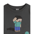 Schwarz - Back - Minecraft - T-Shirt für Mädchen