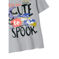 Grau meliert - Side - Rugrats - "I´m Too Cute To Spook" T-Shirt für Damen