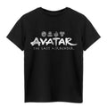 Schwarz - Front - Avatar: The Last Airbender - T-Shirt Logo für Kinder