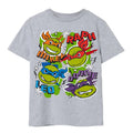 Grau meliert - Front - Teenage Mutant Ninja Turtles - T-Shirt für Kinder