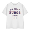 Weiß - Front - Show Me The Merch - "My First Euros 2024" T-Shirt für Kinder