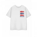 Weiß - Back - Show Me The Merch - "Three Lions" T-Shirt für Kinder kurzärmlig