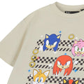 Haferflocken - Side - Sonic The Hedgehog - "Group Faces" T-Shirt für Jungen kurzärmlig