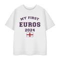 Weiß - Front - Show Me The Merch - "My First Euros 2024" T-Shirt für Kinder