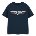 Marineblau - Front - Top Gun - "Mini Me" T-Shirt für Jungen kurzärmlig