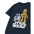 Marineblau - Side - Star Wars - T-Shirt für Jungen kurzärmlig