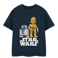 Marineblau - Front - Star Wars - T-Shirt für Jungen kurzärmlig