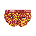 Rot-Gelb - Back - OddBalls - "BBQ" Slips für Damen