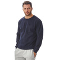 Marineblau - Front - Iron Mountain - Sweatshirt Rundhalsausschnitt für Herren