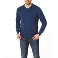 Denim - Front - CastlePoint - Pullover V-Ausschnitt für Herren