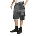 Grau-Schwarz - Side - Lee Cooper - Cargo-Shorts für Herren