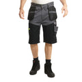 Grau-Schwarz - Front - Lee Cooper - Cargo-Shorts für Herren