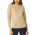 Kamel Beige - Front - Light And Shade - Pullover Rundhalsausschnitt für Damen