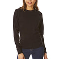 Schwarz - Front - Light And Shade - Pullover Rundhalsausschnitt für Damen