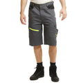 Grau-Schwarz - Front - Lee Cooper - Cargo-Shorts für Herren