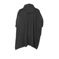 Schwarz - Back - Splashmacs Unisex Regenponcho - Regenschutz, besonders leicht