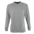 Grau meliert - Front - SOLS Herren Supreme Sweatshirt